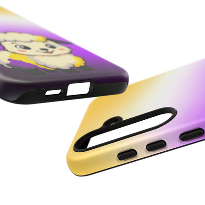 "NonbiBaaary" – Nonbinary Pride Sheep Android Tough Phone Case