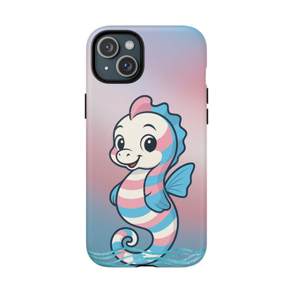 "Sea Me" – Trans Pride Seahorse MagSafe® iPhone Tough Case