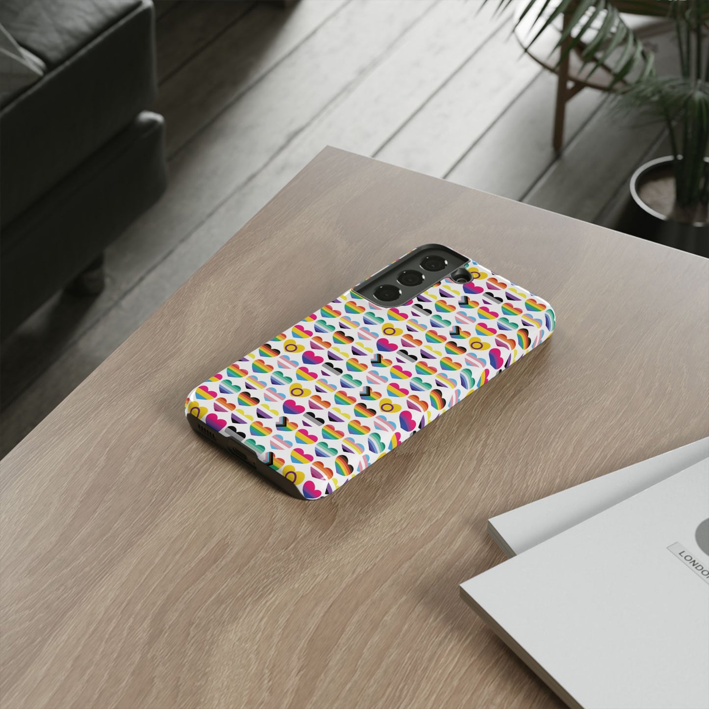 “heart of diversity" – bright edition – android tough phone case