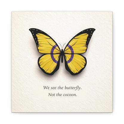 Intersex Pride Butterfly | Metamorphosis Series Canvas Wall Art