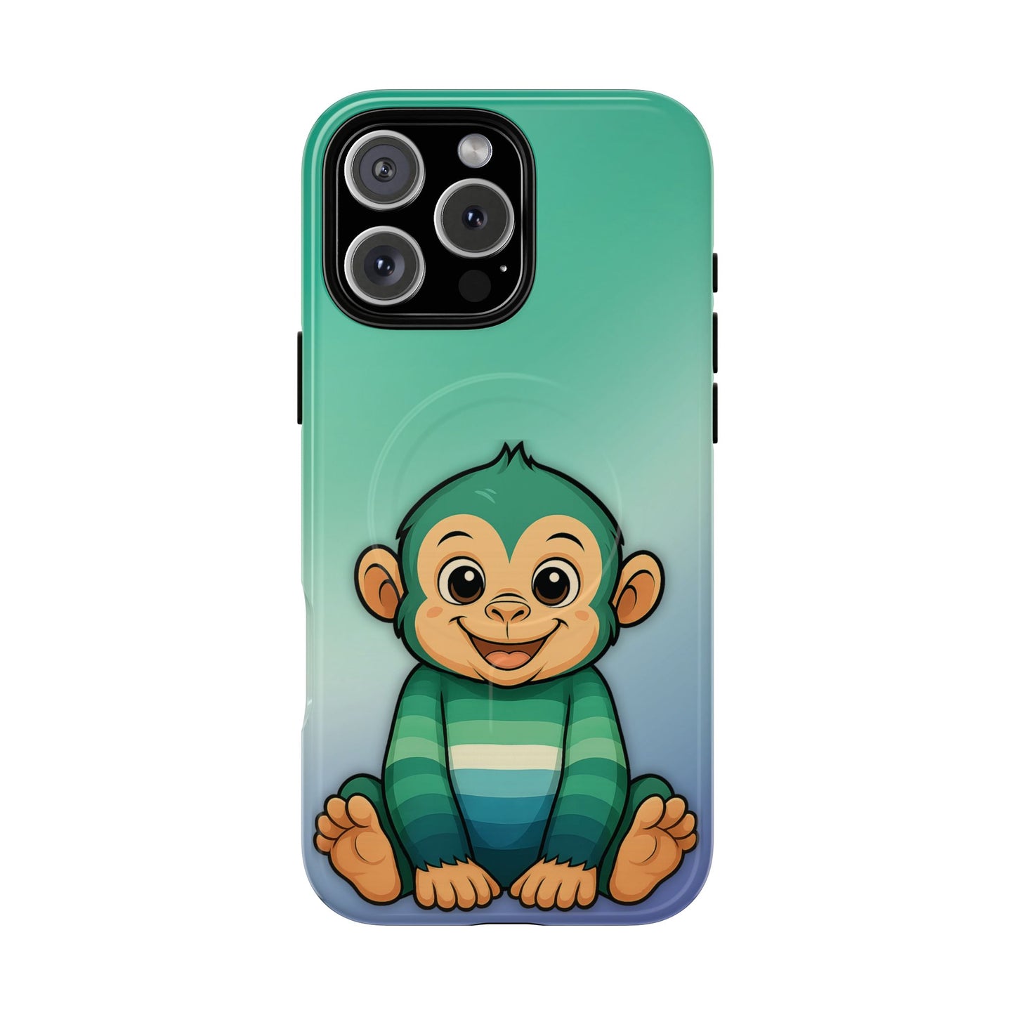"monkey love" – gay [mlm] pride monkey magsafe® iphone tough case