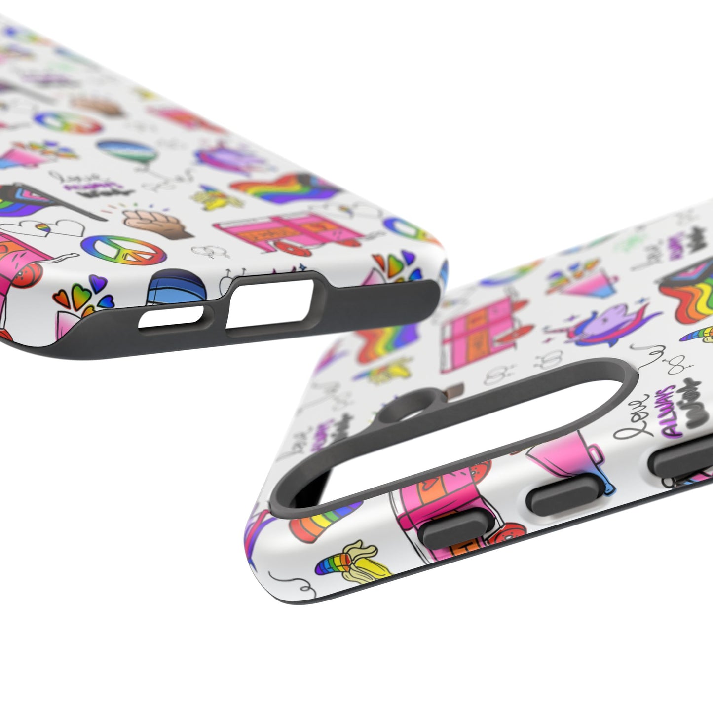 "identity mix" lgbtqia+ collage android tough phone case
