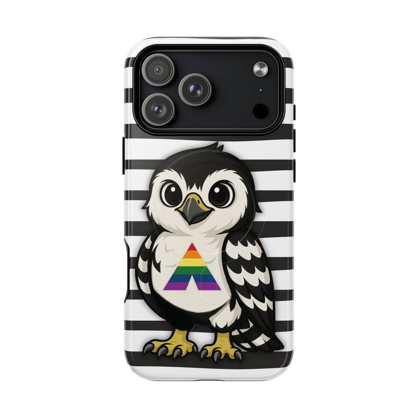 "fly with pride" – lgbtqia+ ally pride hawk magsafe® iphone tough case