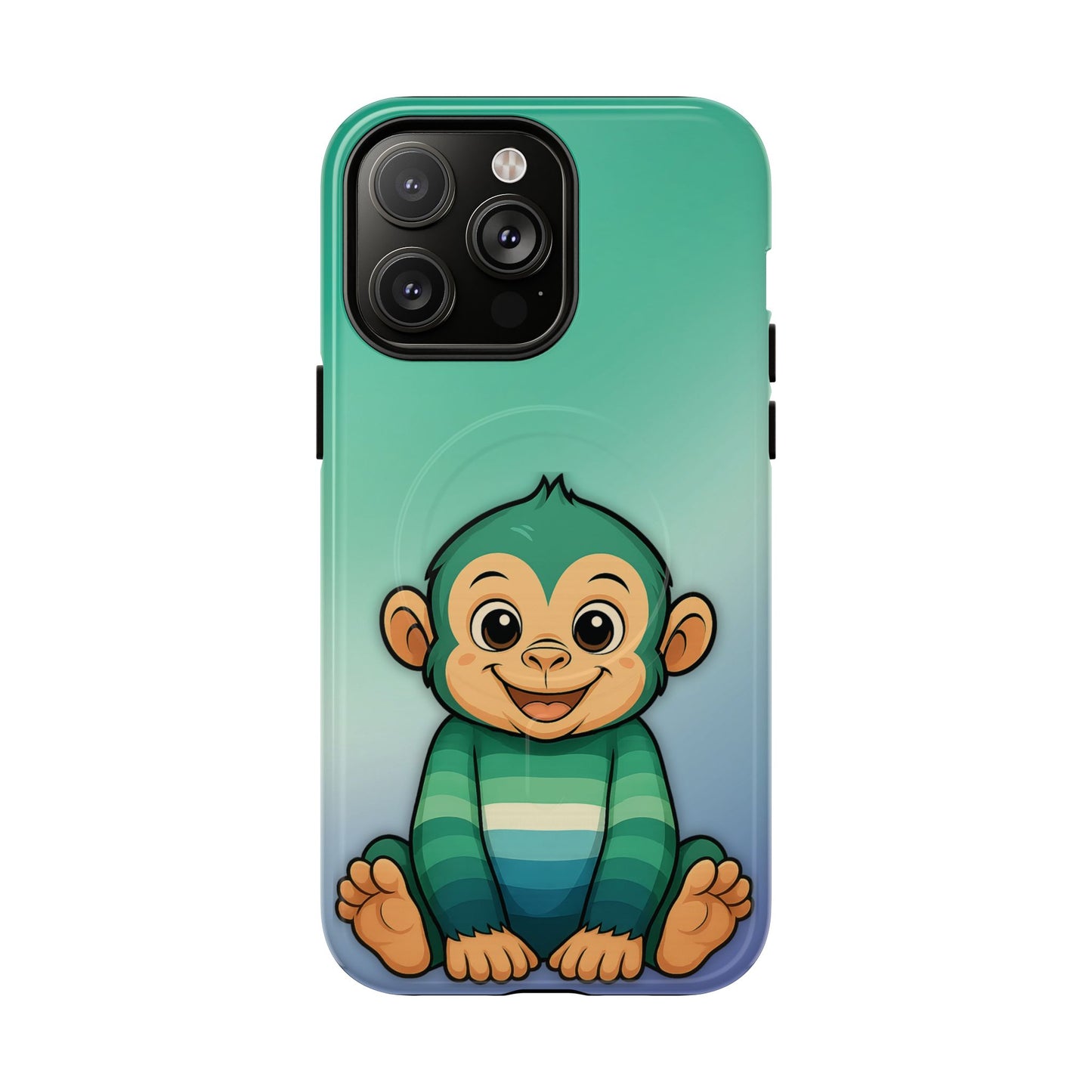 "monkey love" – gay [mlm] pride monkey magsafe® iphone tough case