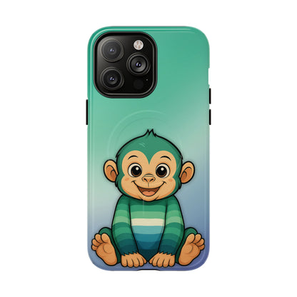 "Monkey Love" – Gay [MLM] Pride Monkey MagSafe® iPhone Tough Case