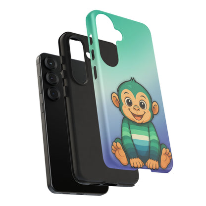 "Monkey Love" – Gay [MLM] Pride Android Tough Phone Case