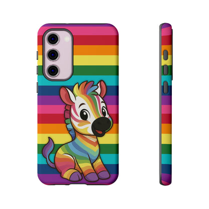 "Zee the O.G." – Original Rainbow Pride Zebra Android Tough Phone Case