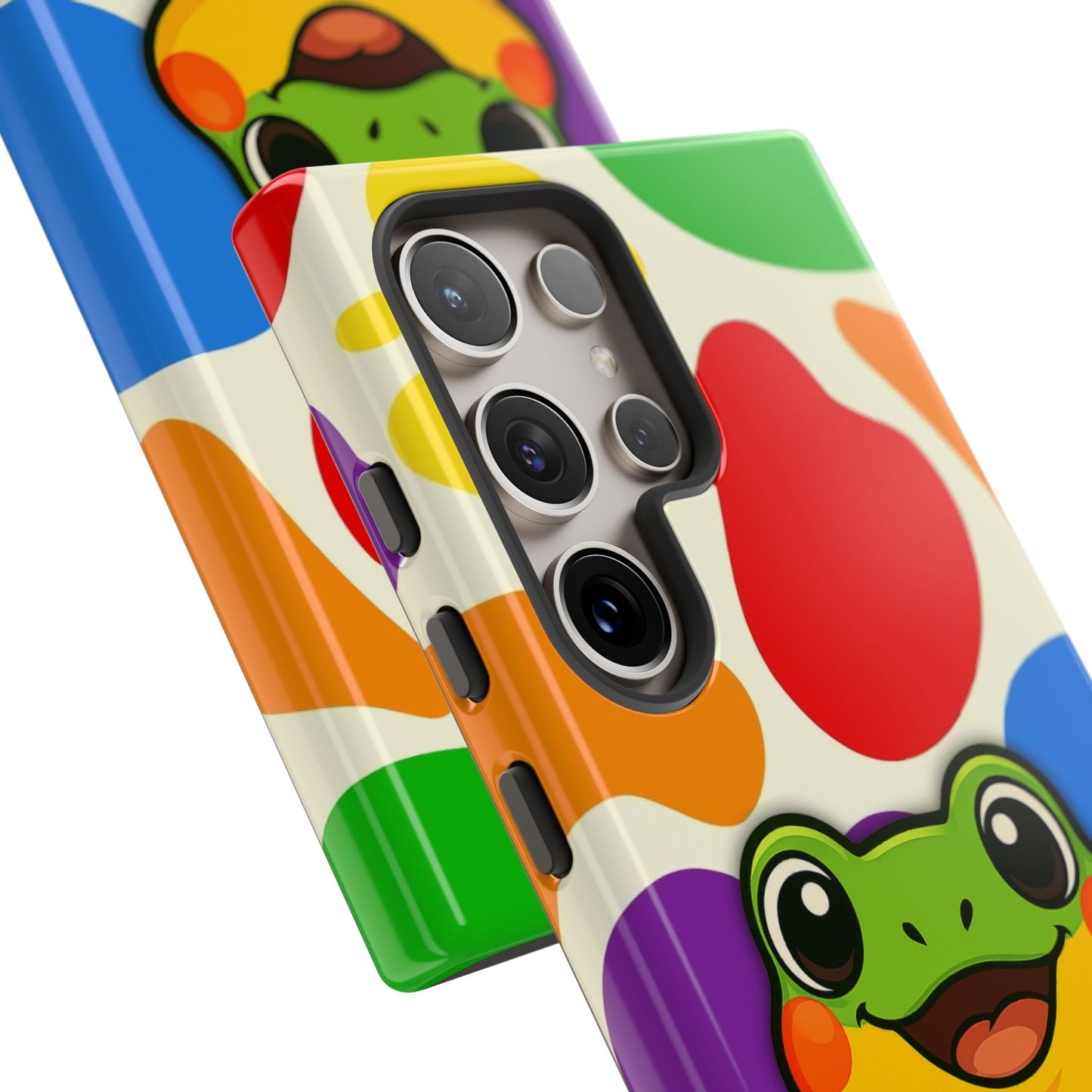"rainbow ribbit" - lgbtqia+ pride frog android tough phone case