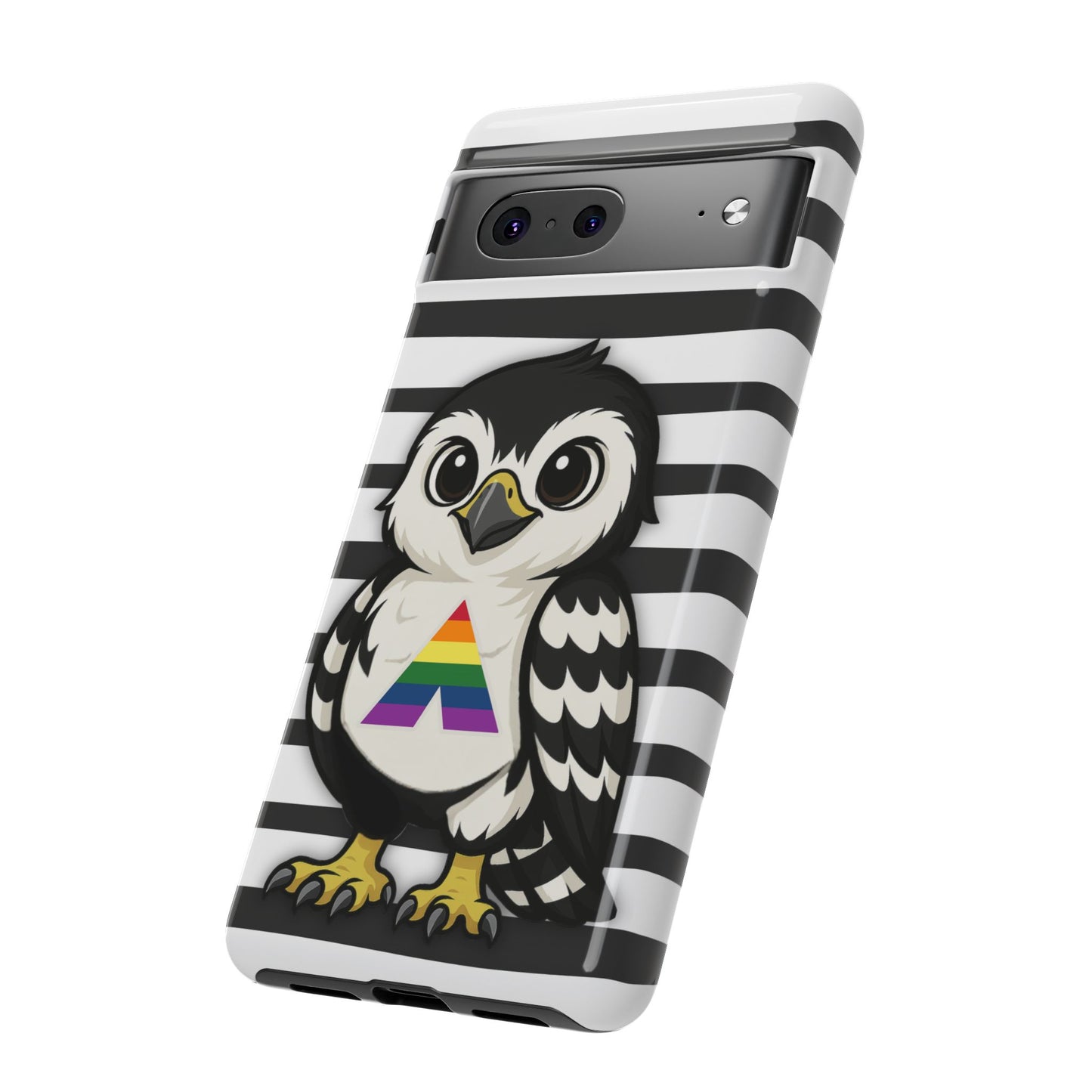 "fly with pride" – lgbtqia+ ally pride hawk android tough phone case