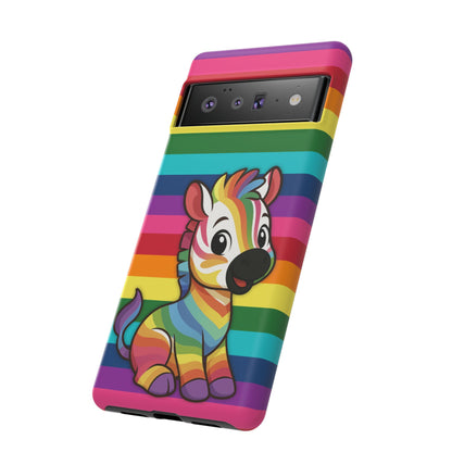"Zee the O.G." – Original Rainbow Pride Zebra Android Tough Phone Case
