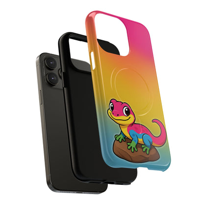 "Pan-tastic Voyage" – Pansexual Pride Gecko MagSafe® iPhone Tough Case