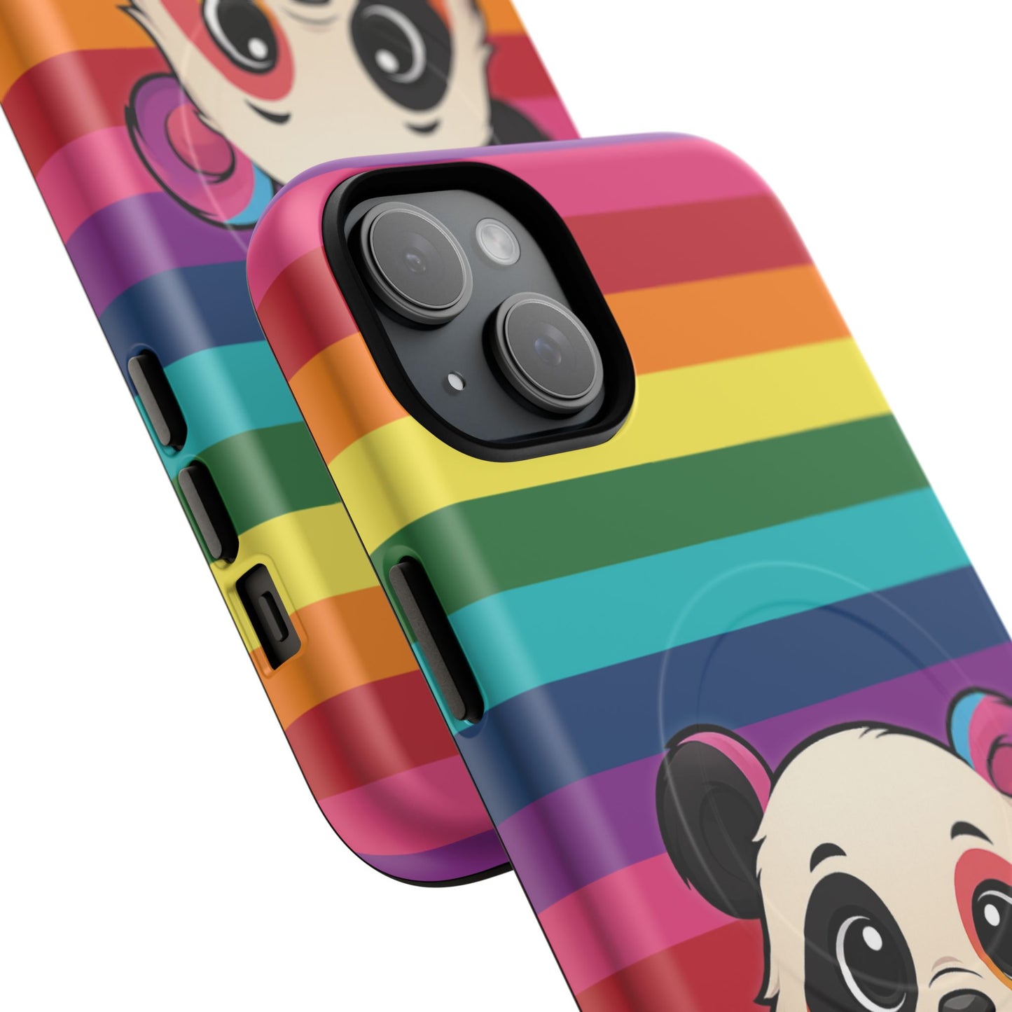"pridecub" – progress + rainbow pride panda magsafe® iphone tough case