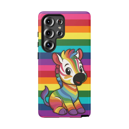 "Zee the O.G." – Original Rainbow Pride Zebra Android Tough Phone Case