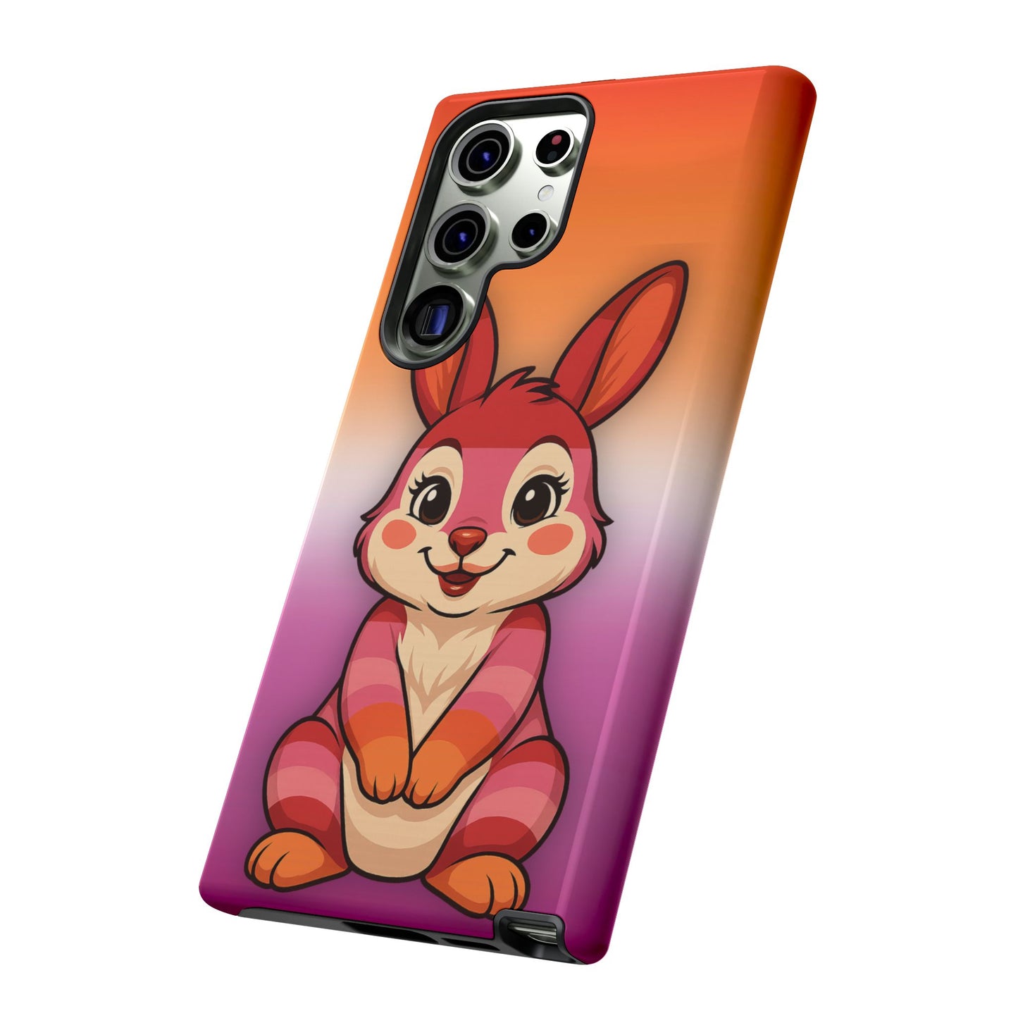 "hare to slay" – lesbian [femme] bunny android tough phone case