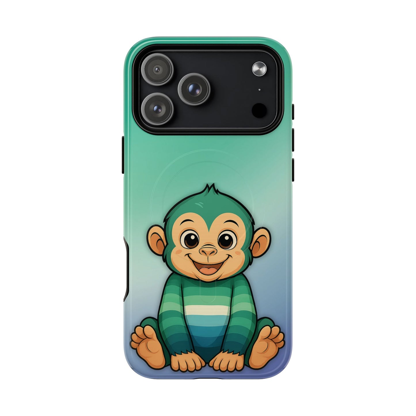 "monkey love" – gay [mlm] pride monkey magsafe® iphone tough case