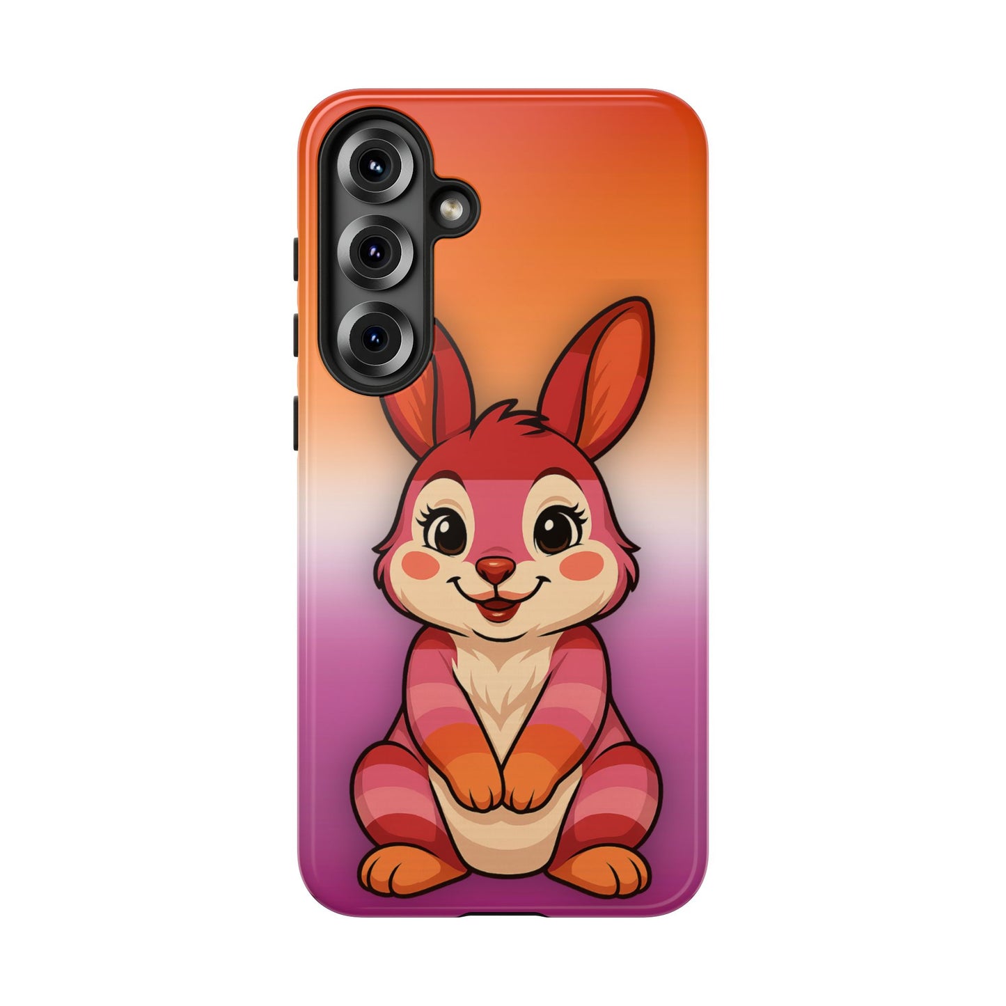 "hare to slay" – lesbian [femme] bunny android tough phone case