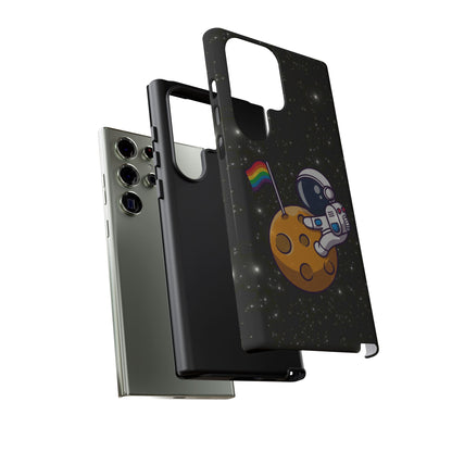 "Cosmic Queer" LGBTQIA+ Android Astronaut Tough Phone Case