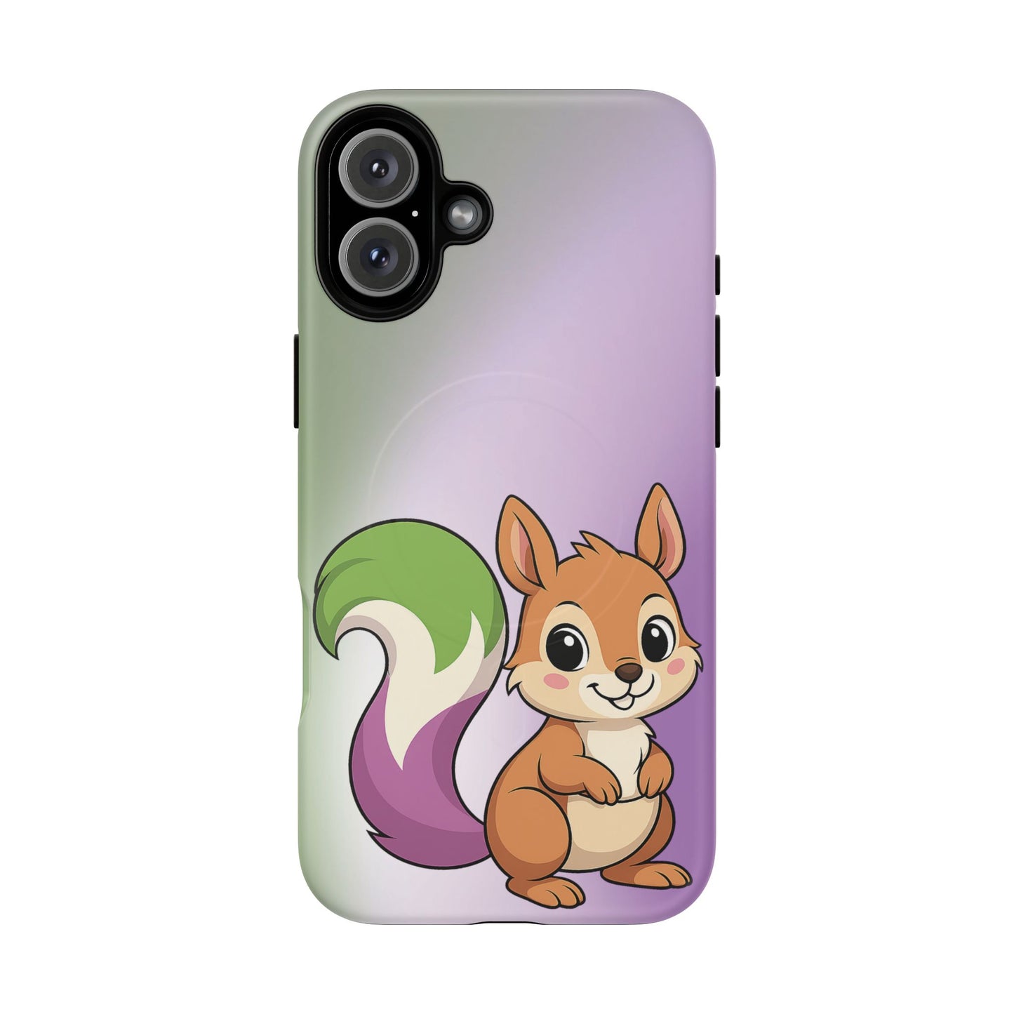 "queeriosity"– genderqueer pride squirrel magsafe® iphone case