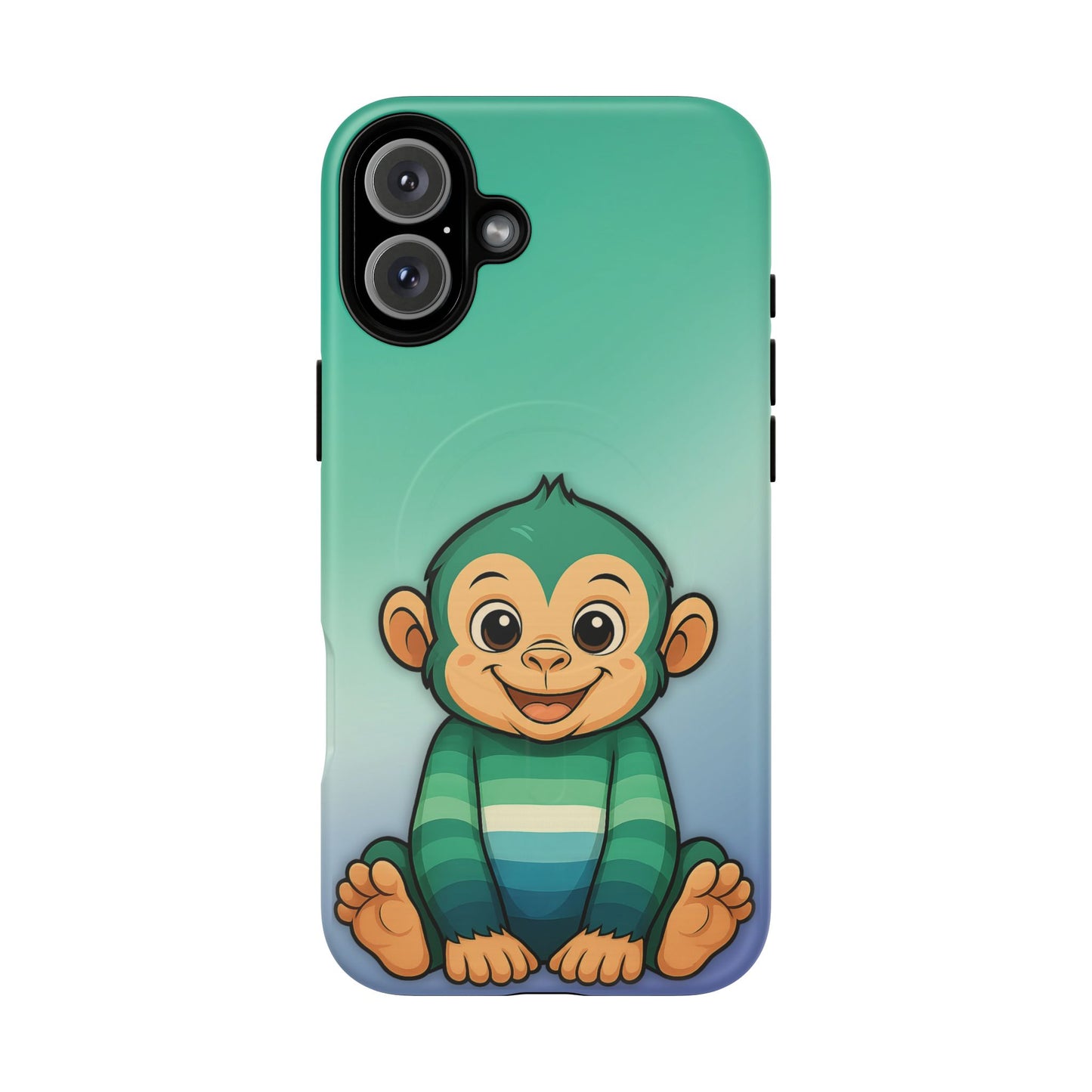 "monkey love" – gay [mlm] pride monkey magsafe® iphone tough case