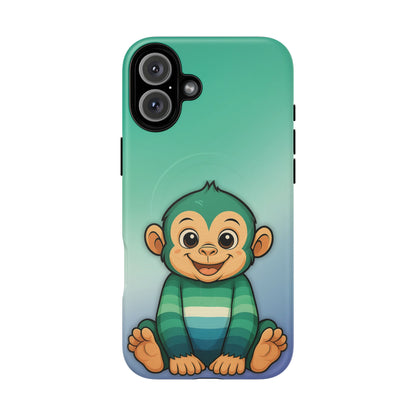 "Monkey Love" – Gay [MLM] Pride Monkey MagSafe® iPhone Tough Case