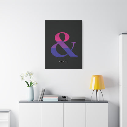 Both. | Bisexual Pride Identity Canvas Wall Art