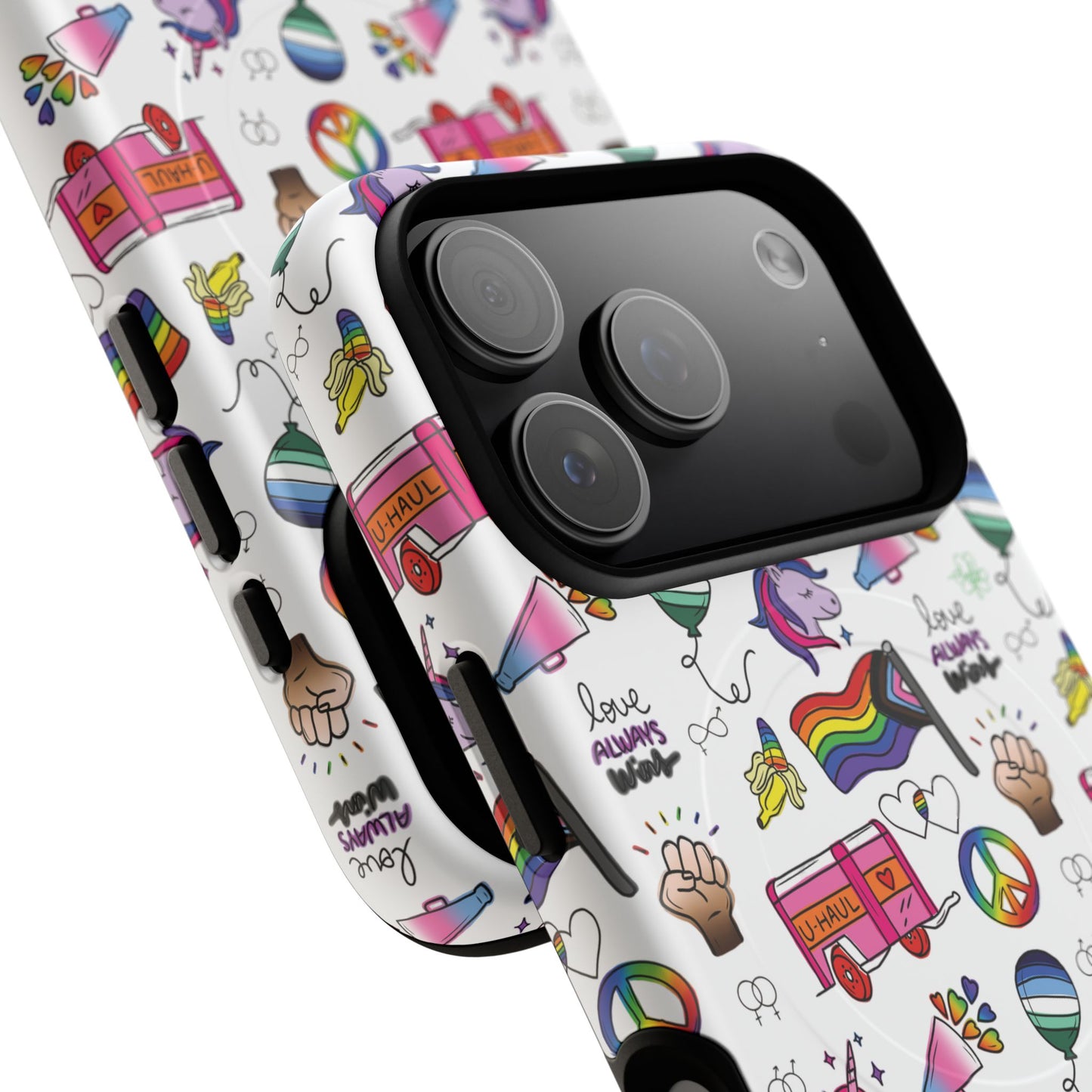 “identity mix” lgbtqia+ collage magsafe® tough iphone case
