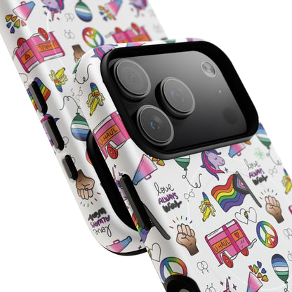 “Identity Mix” LGBTQIA+ Collage MagSafe® Tough iPhone Case