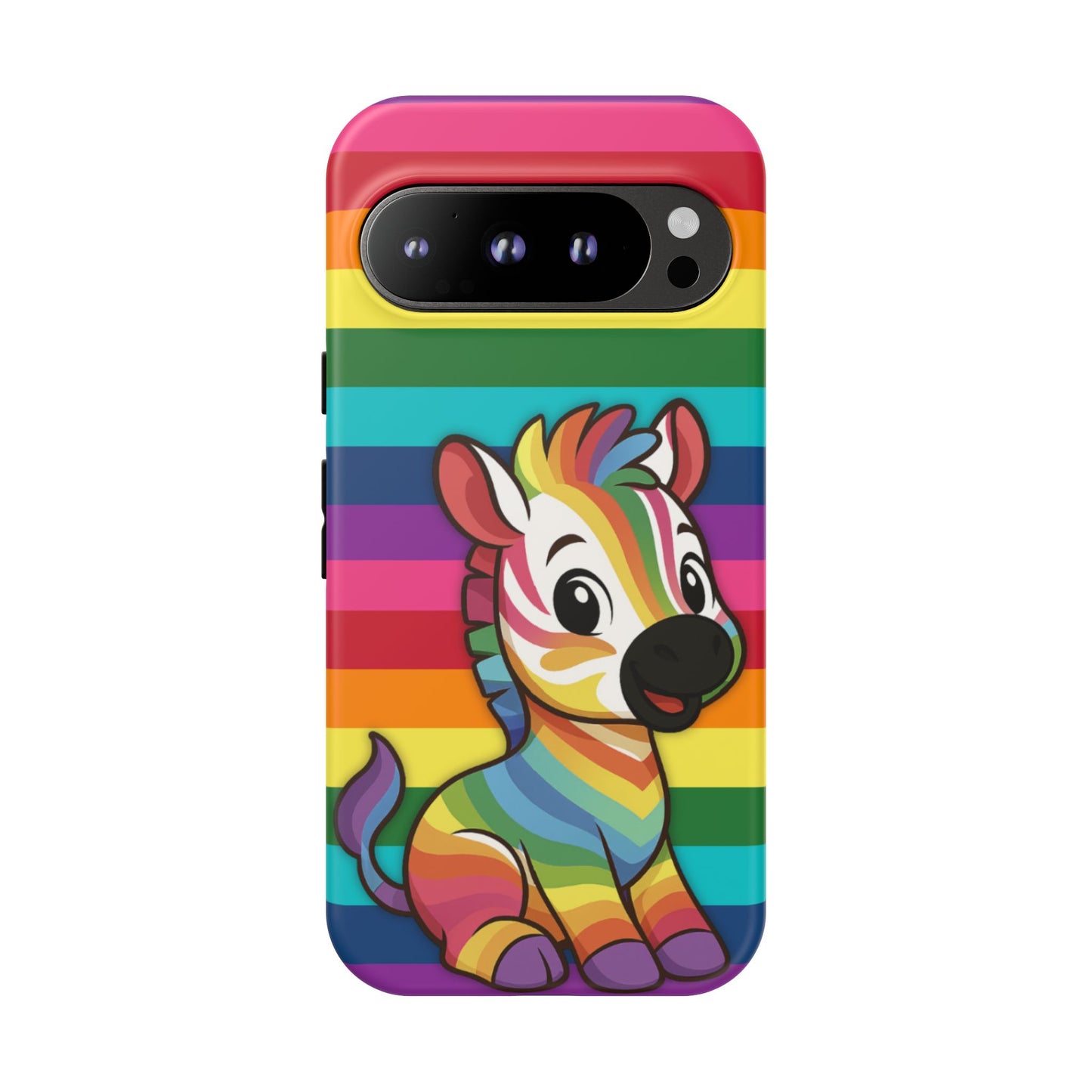 "zee the o.g." – original rainbow pride zebra android tough phone case