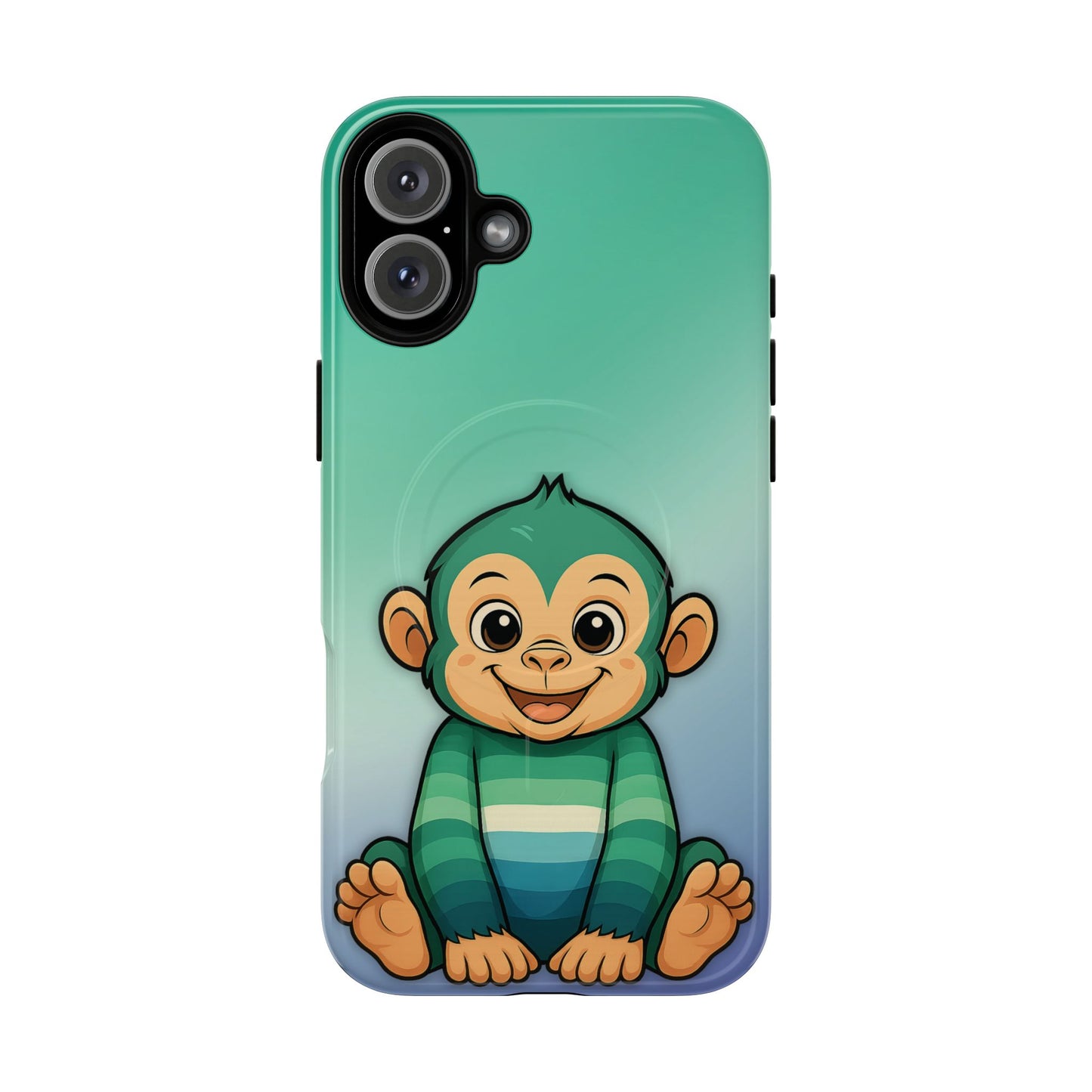"monkey love" – gay [mlm] pride monkey magsafe® iphone tough case
