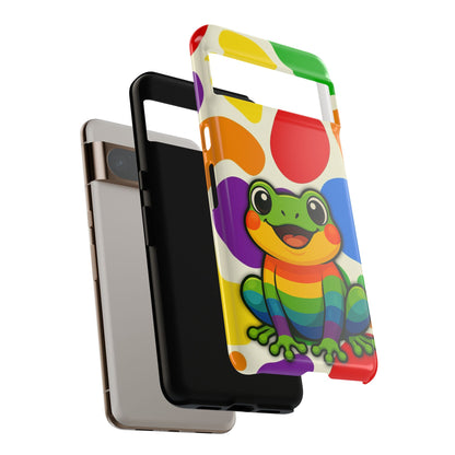 "Rainbow Ribbit" - LGBTQIA+ Pride Frog Android Tough Phone Case