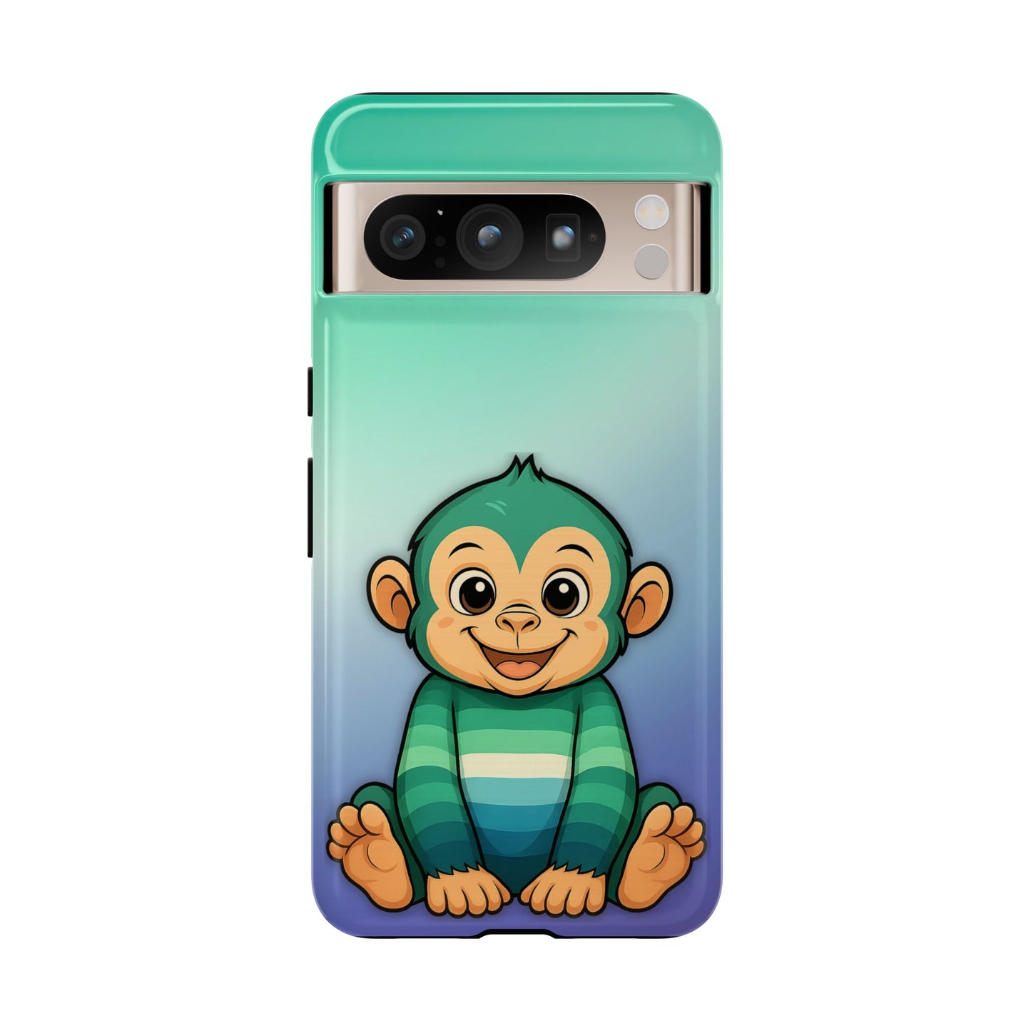 "monkey love" – gay [mlm] pride android tough phone case