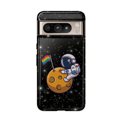 "Cosmic Queer" LGBTQIA+ Android Astronaut Tough Phone Case