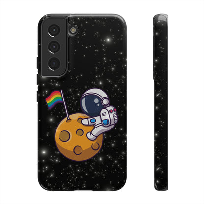 "Cosmic Queer" LGBTQIA+ Android Astronaut Tough Phone Case