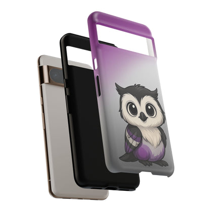 "Ace-Wise" – Asexual Pride Owl Android Tough Phone Case