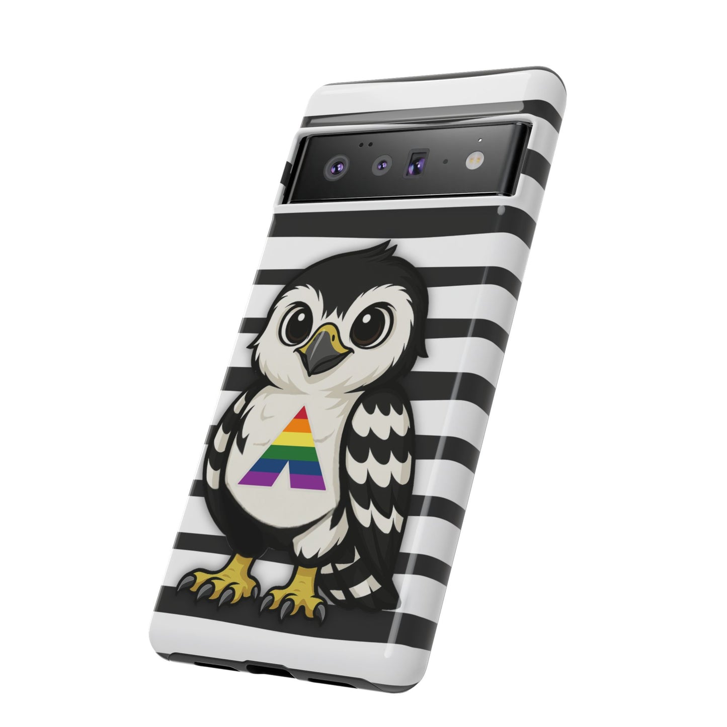 "fly with pride" – lgbtqia+ ally pride hawk android tough phone case