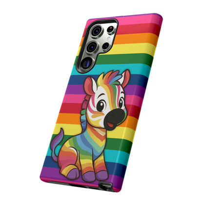 "Zee the O.G." – Original Rainbow Pride Zebra Android Tough Phone Case