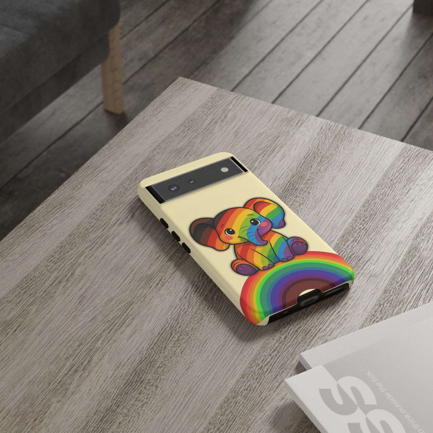 "jumbo joy" – philadelphia pride elephant android tough phone case