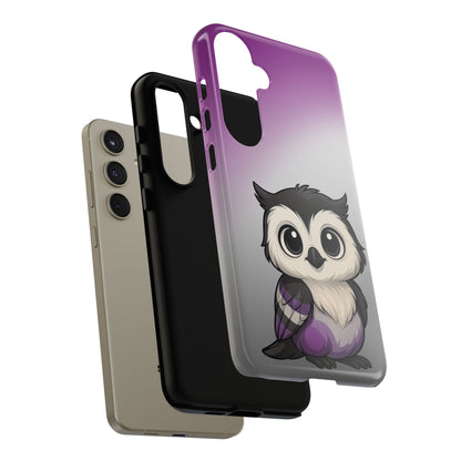 "Ace-Wise" – Asexual Pride Owl Android Tough Phone Case