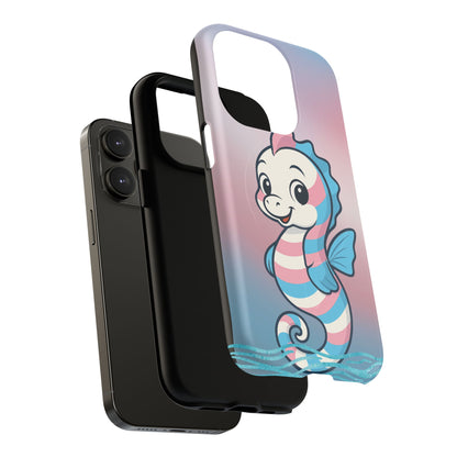 "Sea Me" – Trans Pride Seahorse MagSafe® iPhone Tough Case