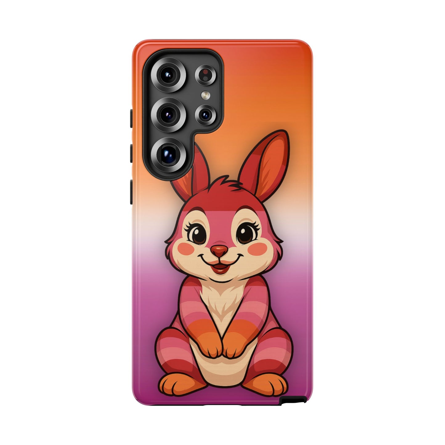 "hare to slay" – lesbian [femme] bunny android tough phone case
