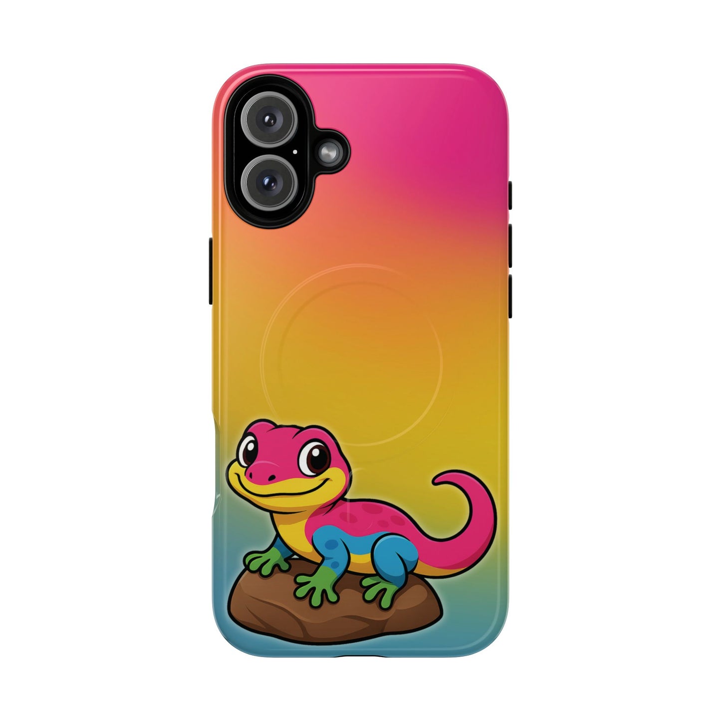 "pan-tastic voyage" – pansexual pride gecko magsafe® iphone tough case