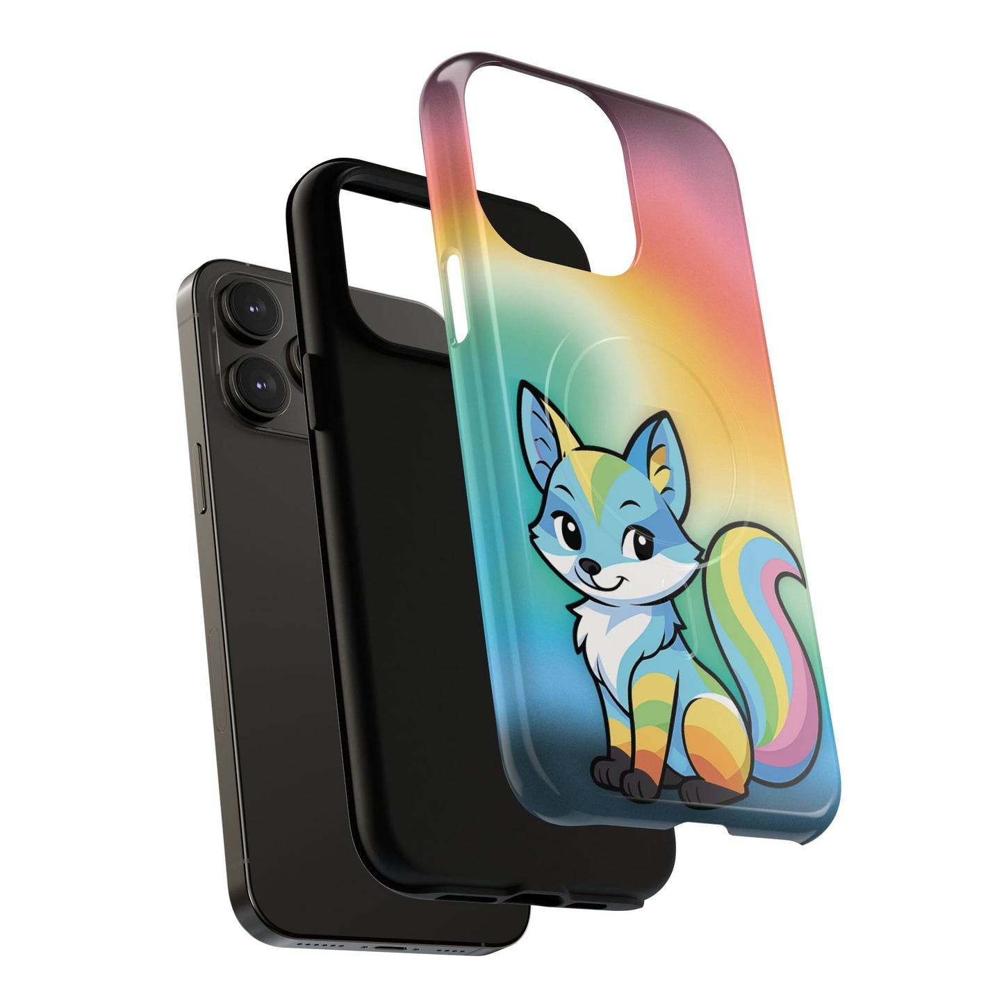 "queer as a fox" – queer pride fox magsafe® iphone case