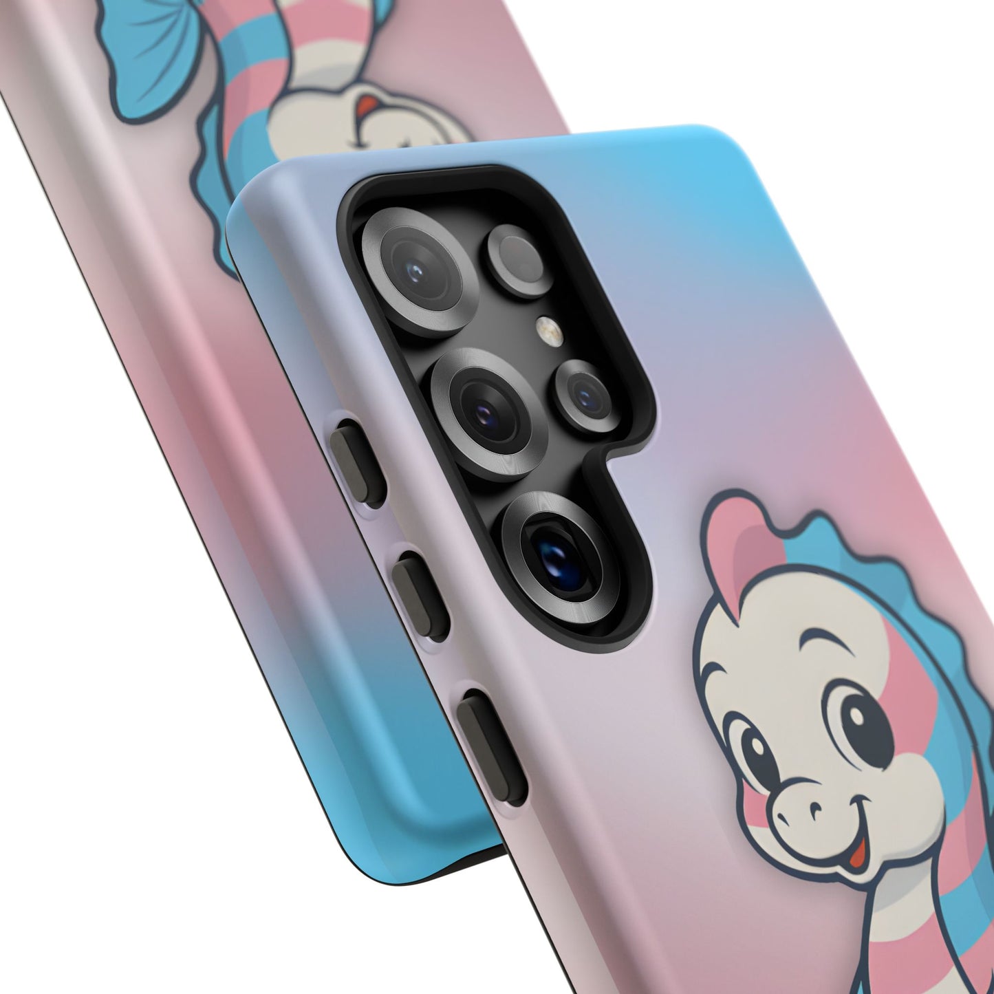 “sea me” – trans pride seahorse android tough phone case