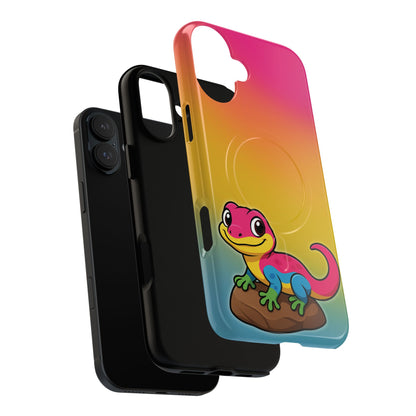 "Pan-tastic Voyage" – Pansexual Pride Gecko MagSafe® iPhone Tough Case