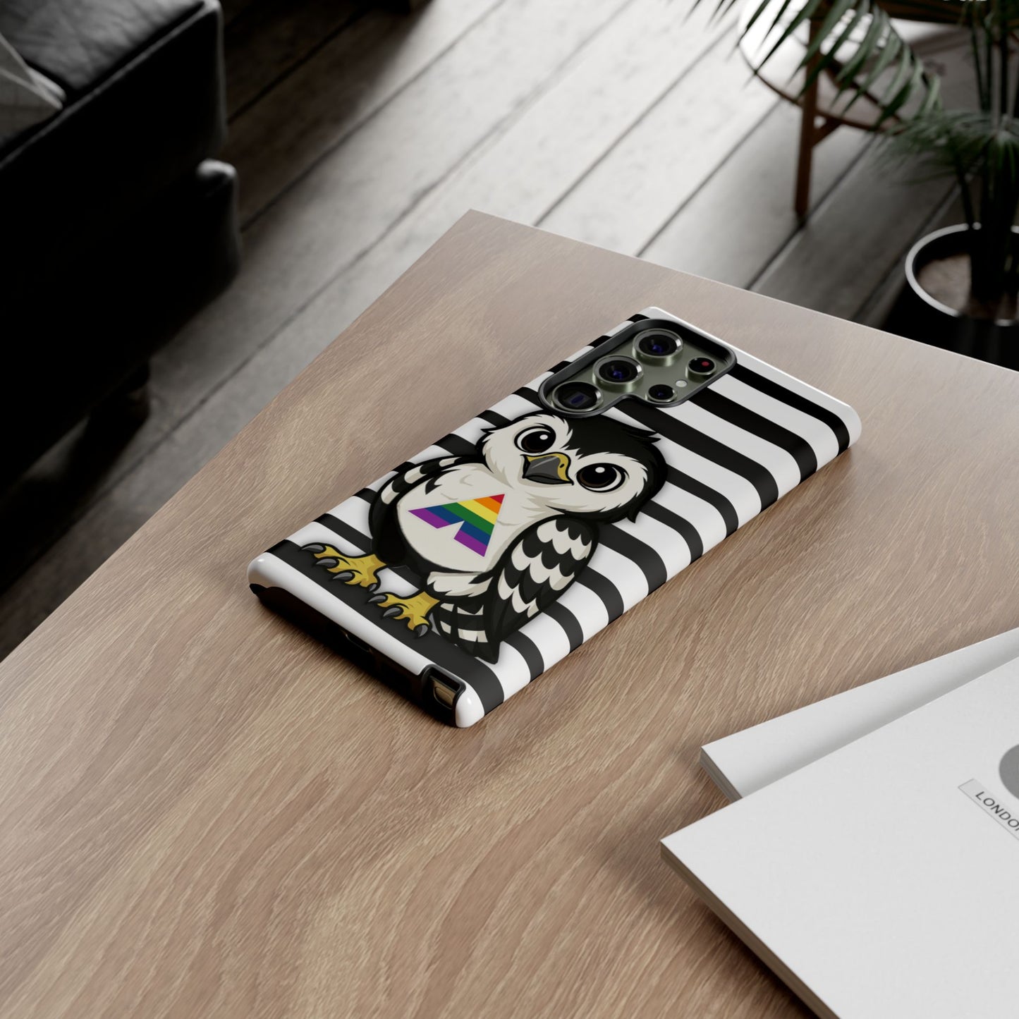 "fly with pride" – lgbtqia+ ally pride hawk android tough phone case