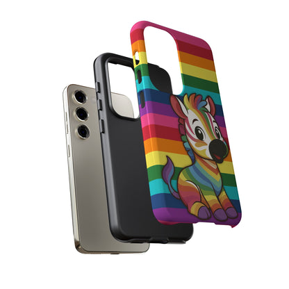 "Zee the O.G." – Original Rainbow Pride Zebra Android Tough Phone Case