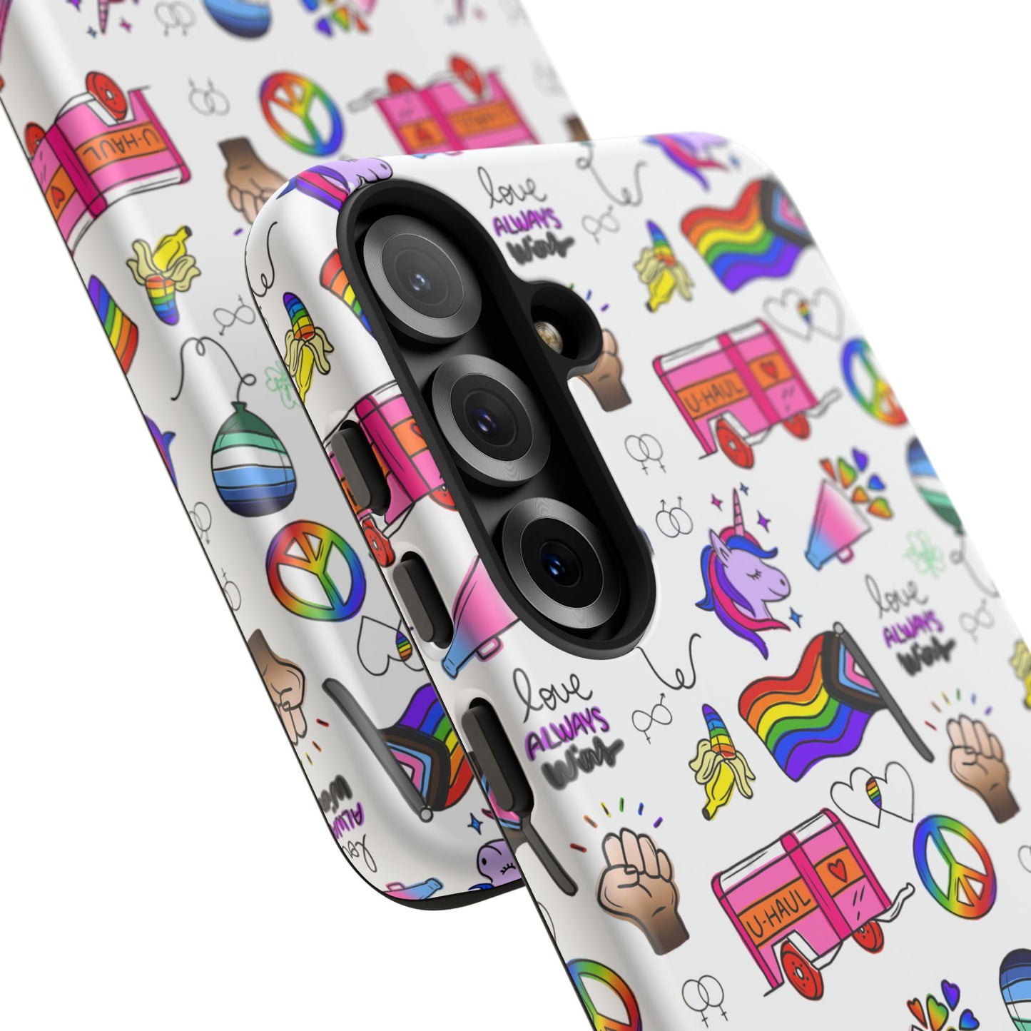 "identity mix" lgbtqia+ collage android tough phone case