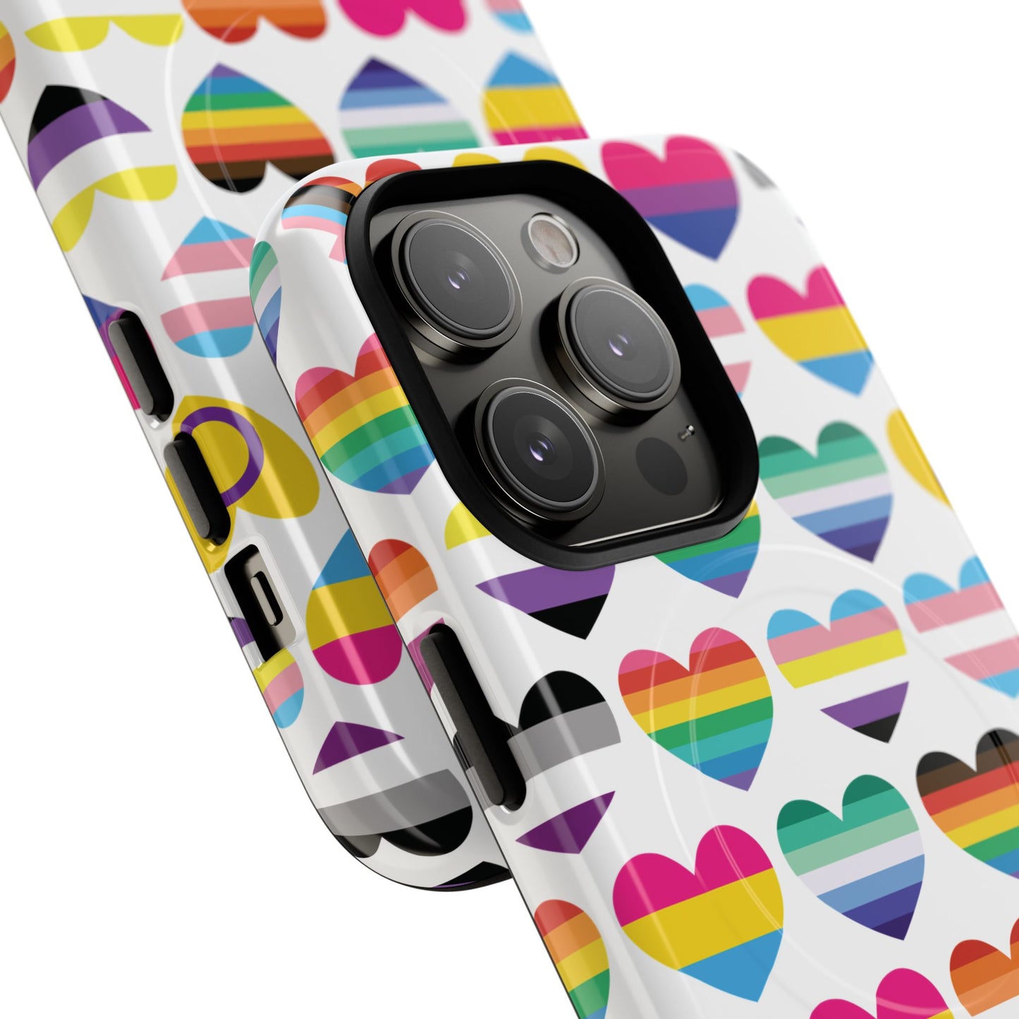 "proud hearts" lgbtqia+ love magsafe® iphone case