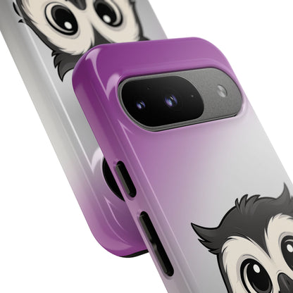 "Ace-Wise" – Asexual Pride Owl Android Tough Phone Case