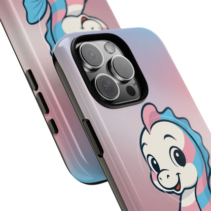 "Sea Me" – Trans Pride Seahorse MagSafe® iPhone Tough Case